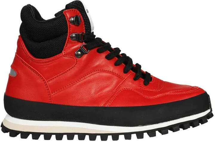 Leather Lace-up Boots