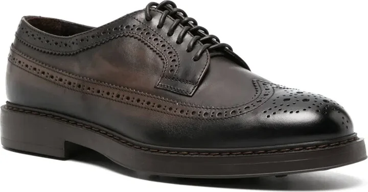 leather lace-up Brogue shoes - Image 2