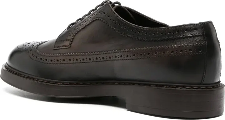 leather lace-up Brogue shoes - Image 3
