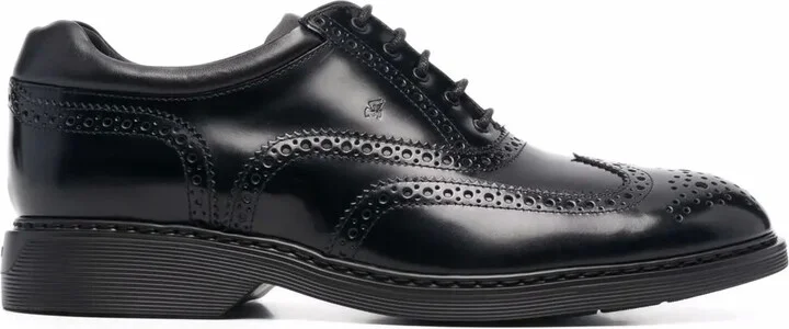Leather Lace-Up Brogues