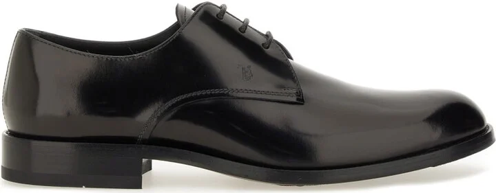 Leather Lace-Up Derby Shoe