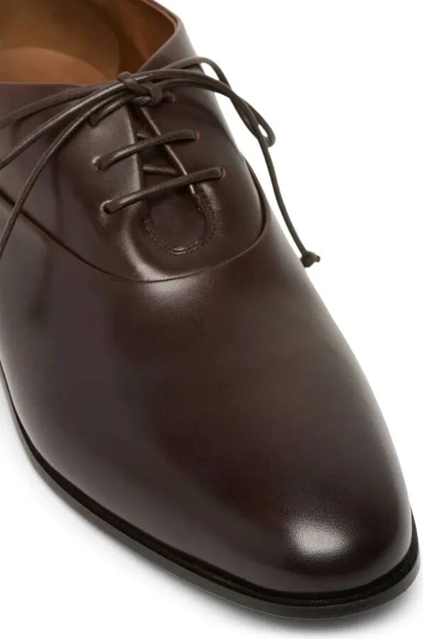 Leather Lace-Up Derby Shoes - Image 4