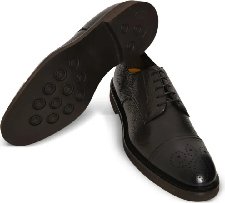 Leather Lace-Up Derby Shoes - Image 5