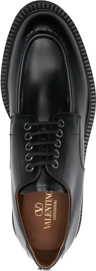 Leather Lace-Up Derby Shoes - Image 4