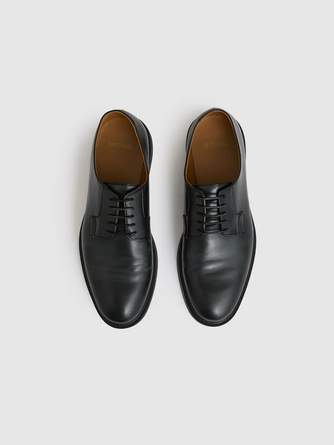 Leather Lace-up Derby Shoes - Image 3