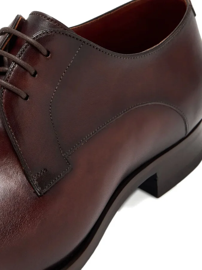 Leather Lace-Up Derby Shoes - Image 4