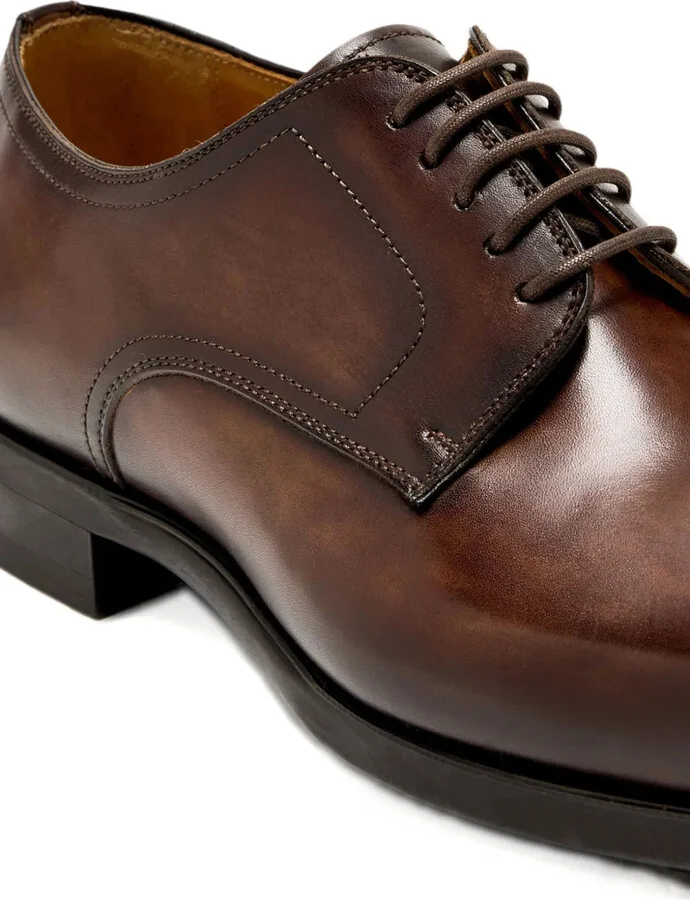 Leather Lace-Up Derby Shoes - Image 2