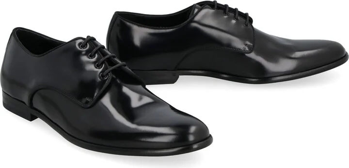 Leather Lace-up Derby Shoes - Image 3