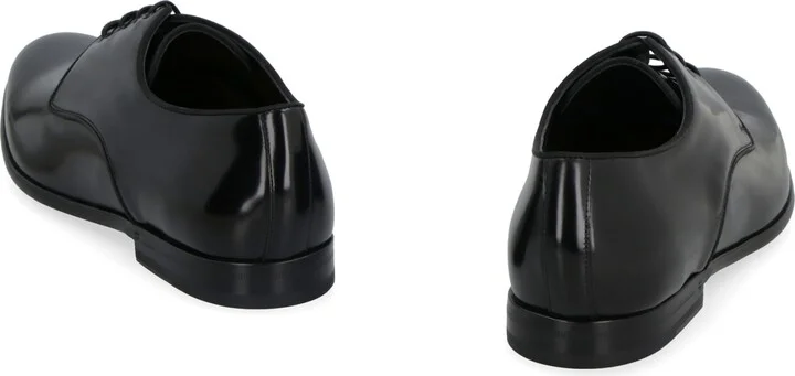 Leather Lace-up Derby Shoes - Image 4