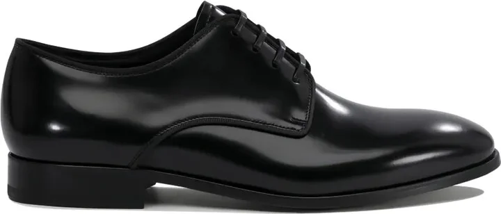Leather Lace-Up Derby Shoes - Image 2