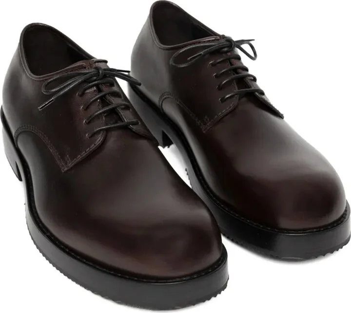 Leather Lace-Up Derby Shoes - Image 2