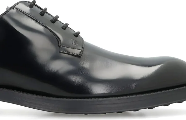 Leather Lace-Up Derby Shoes - Image 3