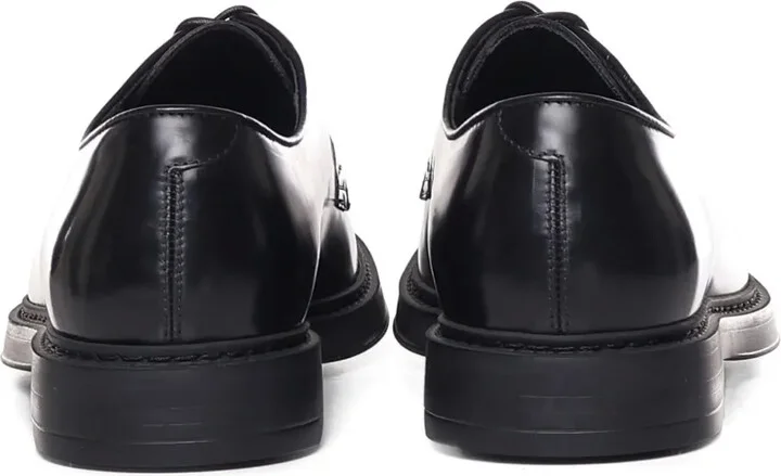 Leather Lace-Up Derby Shoes - Image 5