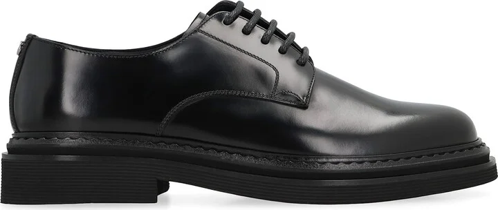 Leather Lace-up Derby Shoes - Image 2