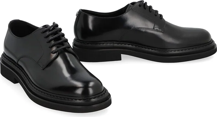 Leather Lace-up Derby Shoes - Image 3