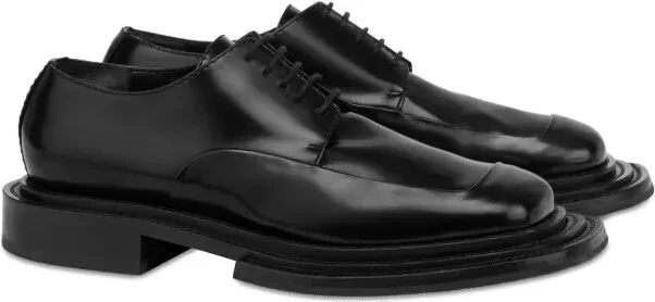 Leather Lace-Up Derby Shoes - Image 2