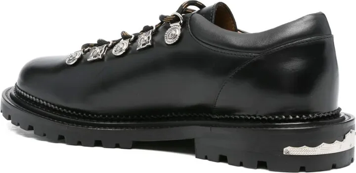 Leather Lace-Up Derby Shoes - Image 3