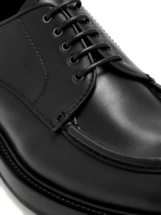 Leather Lace-Up Derby Shoes - Image 4