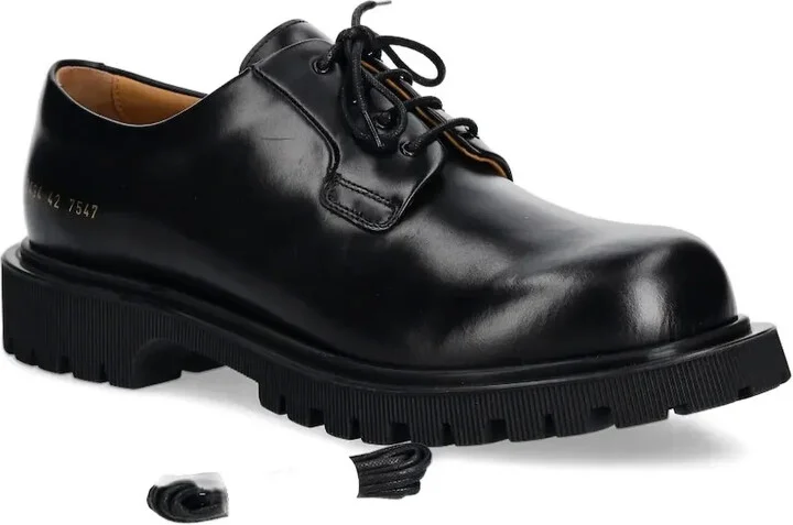 Leather Lace-Up Derby Shoes - Image 2