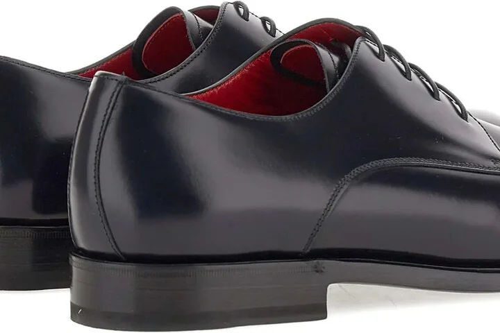 Leather Lace-Up Derby Shoes - Image 4