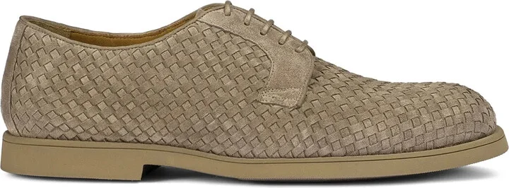 Leather Lace-Up Derby Shoes