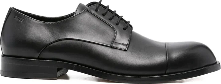 Leather Lace-Up Derby Shoes