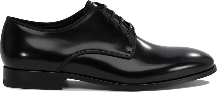 Leather Lace-Up Derby Shoes