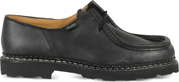 Leather Lace-Up Derby Shoes