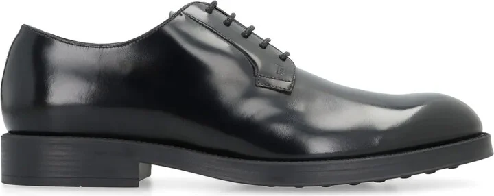 Leather Lace-Up Derby Shoes