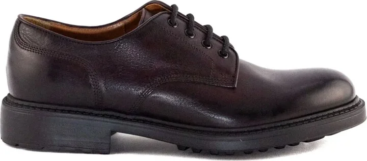 Leather Lace-Up Derby Shoes