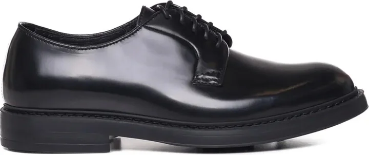 Leather Lace-Up Derby Shoes