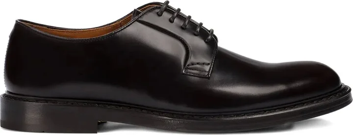 Leather Lace-Up Derby Shoes