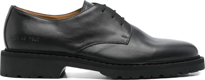 Leather Lace-Up Derby Shoes