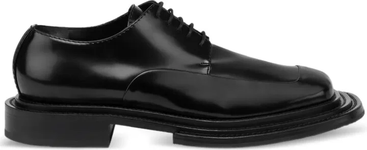 Leather Lace-Up Derby Shoes