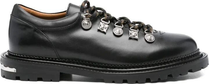 Leather Lace-Up Derby Shoes