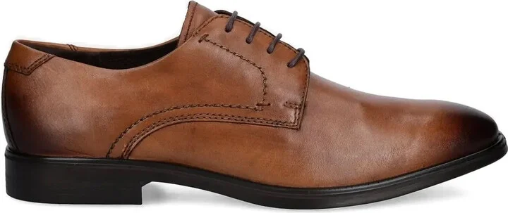Leather Lace-Up Derby Shoes