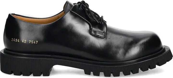Leather Lace-Up Derby Shoes