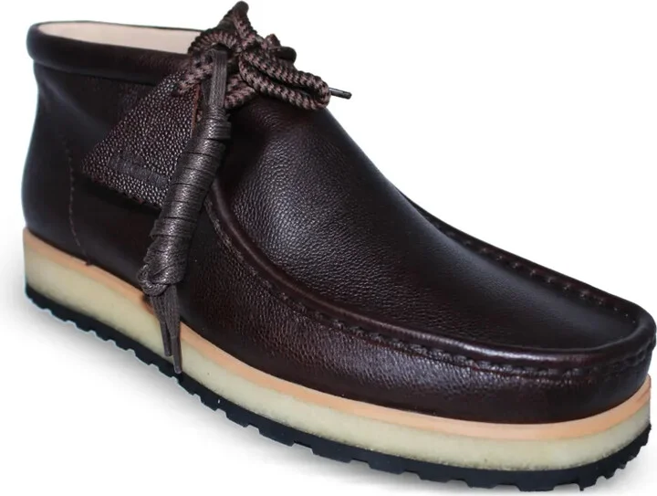 Leather Lace-Up Desert Boots - Image 2