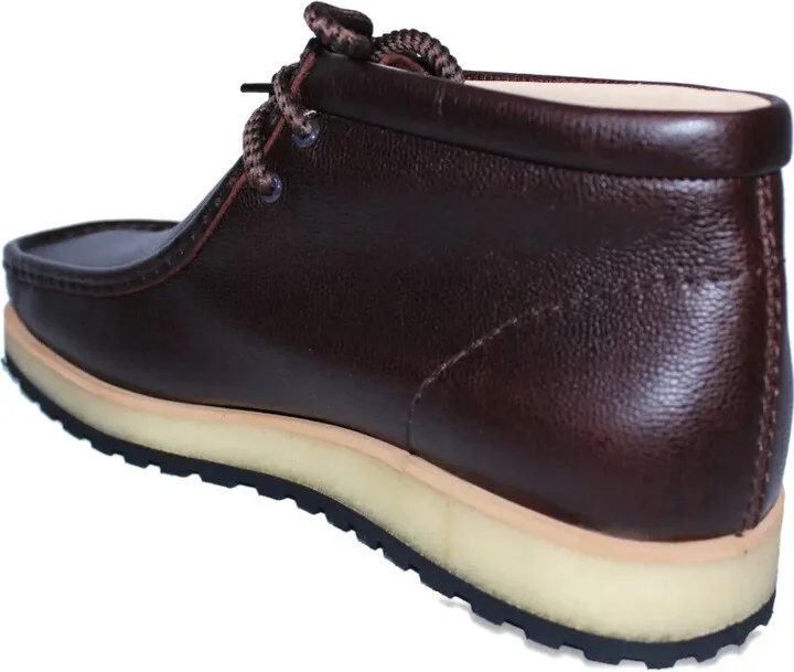 Leather Lace-Up Desert Boots - Image 3