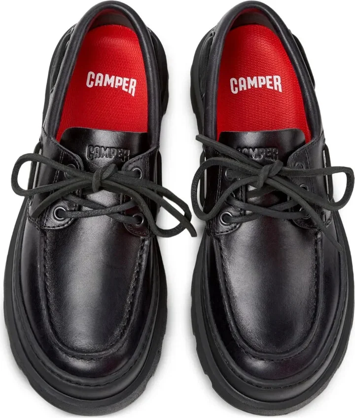 Leather Lace-Up Loafers - Image 3