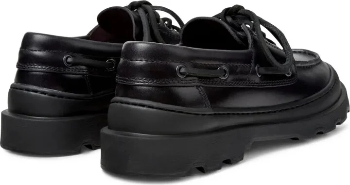 Leather Lace-Up Loafers - Image 4