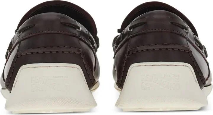 Leather Lace-Up Loafers - Image 3