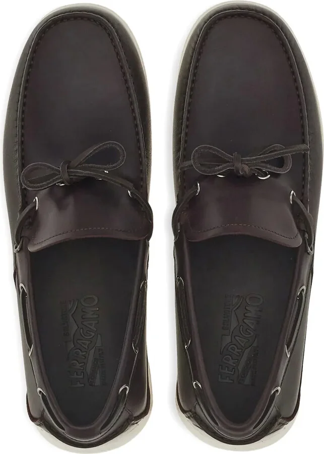Leather Lace-Up Loafers - Image 4