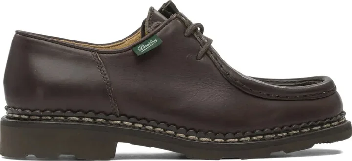 Leather Lace-Up Loafers
