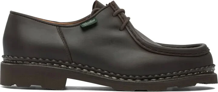 Leather Lace-Up Loafers