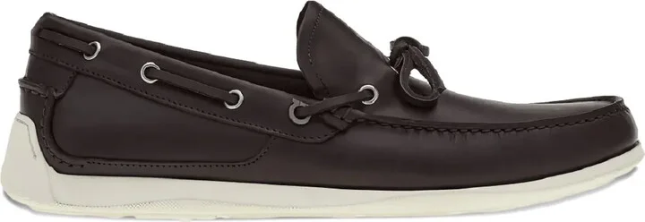 Leather Lace-Up Loafers