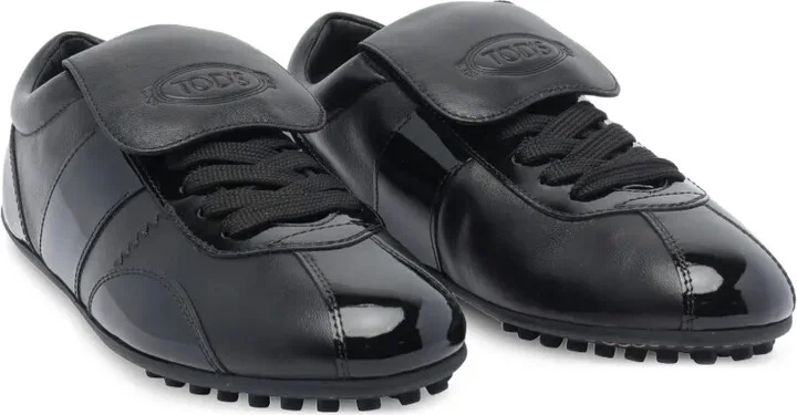Leather Lace-Up Low-Top Sneakers - Image 2