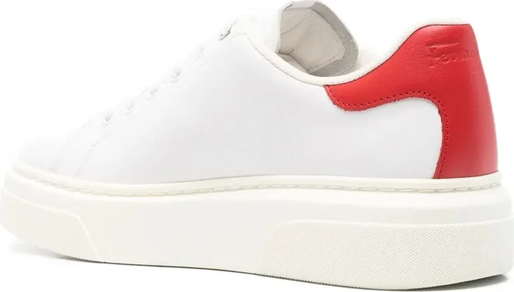 Leather Lace-Up Low-Top Sneakers - Image 3