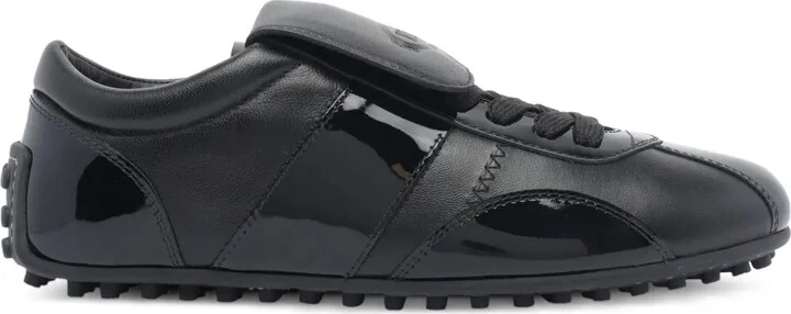 Leather Lace-Up Low-Top Sneakers