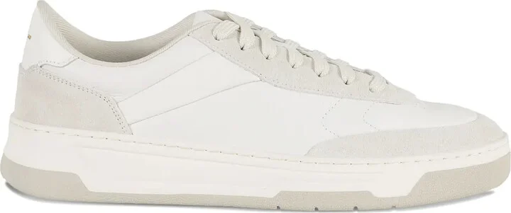 Leather Lace-Up Low-Top Sneakers